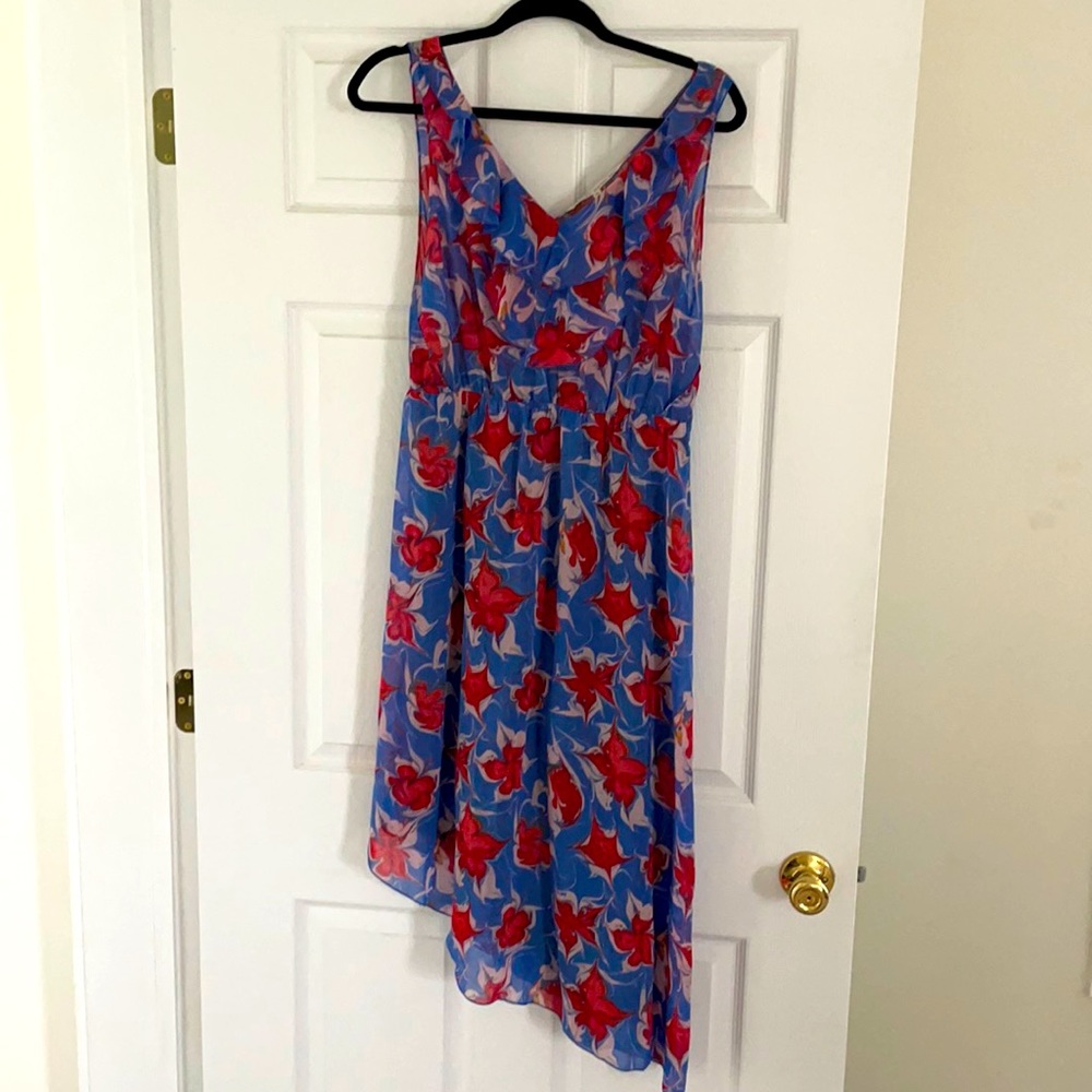 Floral Asymmetrical Dress